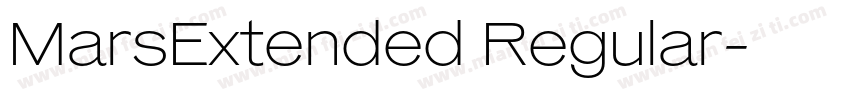 MarsExtended Regular字体转换